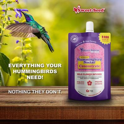 Show full view: Sweet-Nectar Concentrate Hummingbird Food, Clear, 8.5-fl oz bag slide 4 of 9