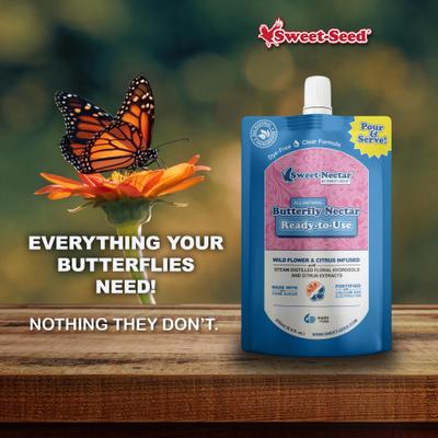 Show full view: Sweet-Nectar Ready To Use Butterfly Food, Clear, 8.5-fl oz bag slide 4 of 9