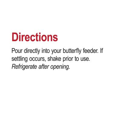 Show full view: Sweet-Nectar Ready To Use Butterfly Food, Clear, 25.3-fl oz bottle slide 6 of 8