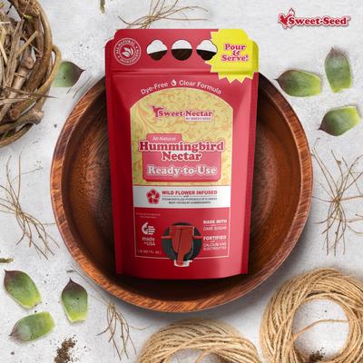 Show full view: Sweet-Nectar Ready-To-Use Hummingbird Food, Clear, 50.7-fl oz bag slide 5 of 9