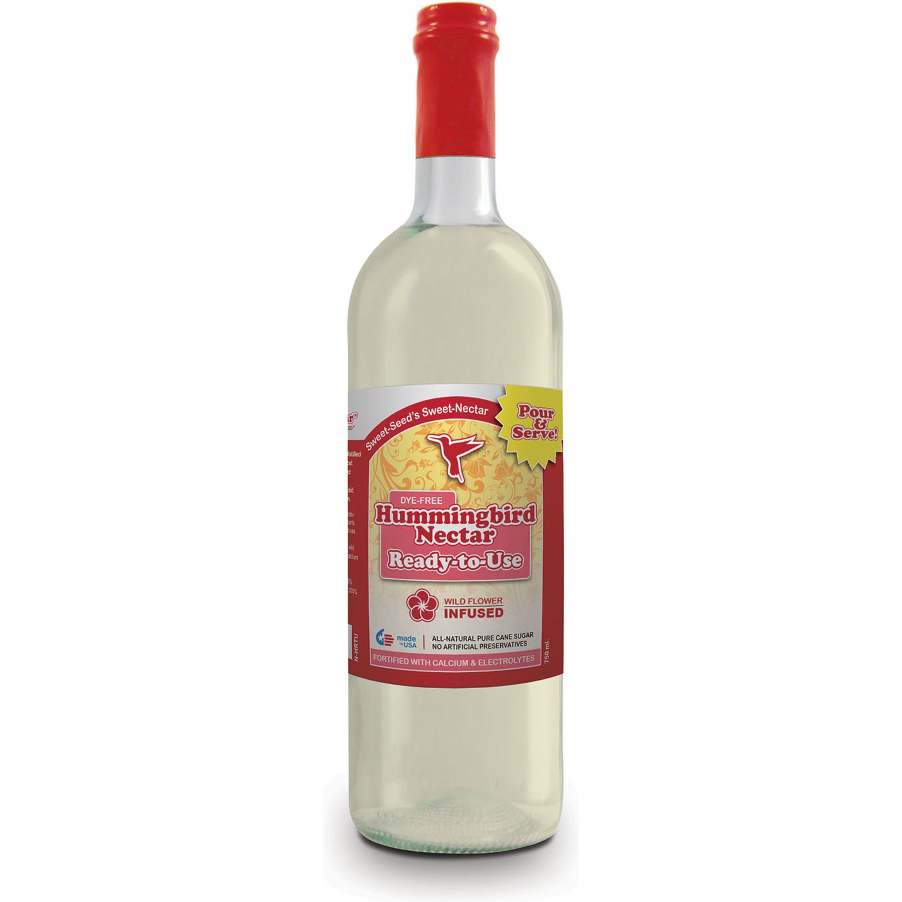 Sweet-Nectar Ready-To-Use Hummingbird Food, Clear, 25.3-fl oz bottle