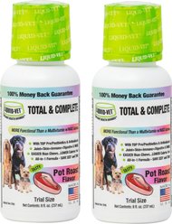 Liquid-Vet K9 Total & Complete Pot Roast Beef Flavored Multi-Purpose Liquid Supplement for Dogs, 8-fl oz