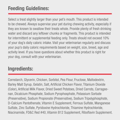 Show full view: DreamBone Mini Sticks Wrapped with Real Chicken Rawhide Free Dog Chews, 15 count slide 9 of 13