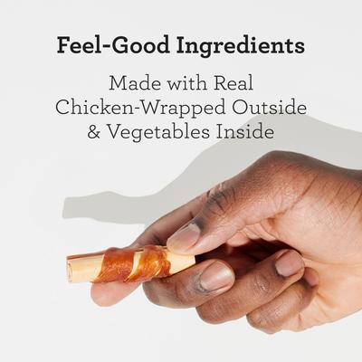 Show full view: DreamBone Mini Sticks Wrapped with Real Chicken Rawhide Free Dog Chews, 15 count slide 4 of 13