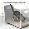 Show in main carousel: Ptlom Stainless Steel High Sided Cat Litter Box, X-Large: 22.5 x 14.5 x 14.5-in slide 6 of 9