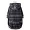 Show in main carousel: Pet Passion Rocky II Extra Comfy Plaid Dog Hoodie, Black Sand, XXX-Small slide 3 of 8