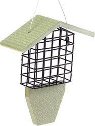 Birds Choice Single Cake Recycled Plastic Suet Wild Bird Feeder with Tail Prop, Sea Salt, 8.75 x 3 x 10-in slide 2 of 7