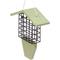 Show in main carousel: Birds Choice Single Cake Recycled Plastic Suet Wild Bird Feeder with Tail Prop, Sea Salt, 8.75 x 3 x 10-in slide 1 of 7