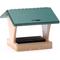 Show in main carousel: Birds Choice Recycled Plastic House Hopper Wild Bird Feeder, Taupe & Green, Medium: 10.5 x 10.5 x 9-in slide 1 of 6