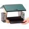 Show in main carousel: Birds Choice Recycled Plastic Hopper Suet Wild Bird Feeder with Cages, Taupe & Green, Medium: 10.5 x 10.5 x 9-in slide 3 of 8