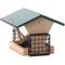 Show in main carousel: Birds Choice Recycled Plastic Hopper Suet Wild Bird Feeder with Cages, Taupe & Green, Medium: 10.5 x 10.5 x 9-in slide 2 of 8