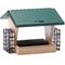 Show in main carousel: Birds Choice Recycled Plastic Hopper Suet Wild Bird Feeder with Cages, Taupe & Green, Medium: 10.5 x 10.5 x 9-in slide 1 of 8