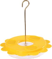 Birds Choice Flutterby Butterfly Nectar Wild Bird Feeder with Fruit Trays, Yellow, 12-oz