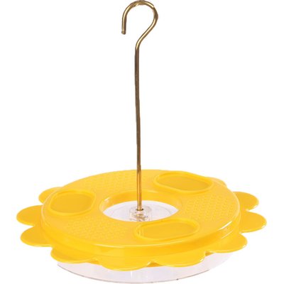 Birds Choice Birds Choice Flutterby Butterfly Nectar Wild Bird Feeder with Fruit Trays, Yellow, 12-oz