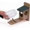 Show in main carousel: Birds Choice Recycled Plastic Squirrel Jar Wild Bird Feeder, Taupe & Green, 7.19 x 12.38 x 11.63-in slide 4 of 6