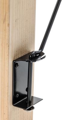 Show full view: Birds Choice Wall or Deck Bracket 5 Position Bird Feeder or Planter, Black, 31-in slide 6 of 6