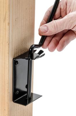 Show full view: Birds Choice Wall or Deck Bracket 5 Position Bird Feeder or Planter, Black, 31-in slide 4 of 6