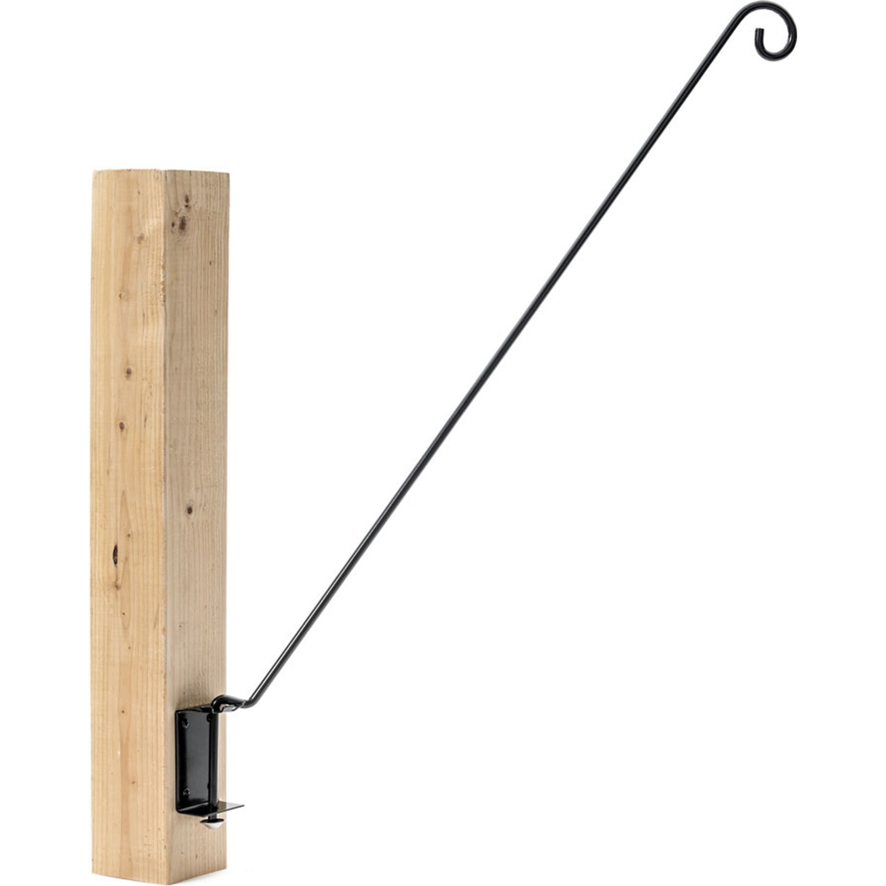 Birds Choice Wall or Deck Bracket 5 Position Bird Feeder or Planter, Black, 31-in