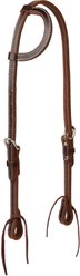Weaver Equine Buffalo Leather Horse One Ear Headstall, Burgundy