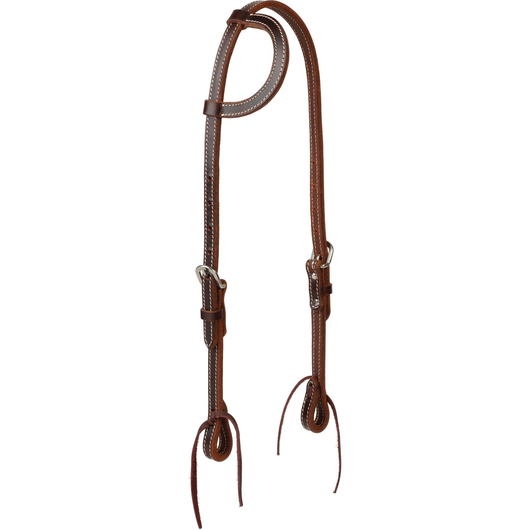 Weaver Equine Buffalo Leather Horse One Ear Headstall, Burgundy