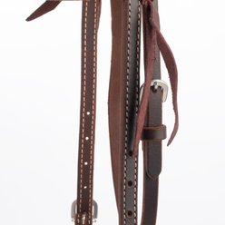 Weaver Equine Buffalo Leather Horse Browband Headstall, Burgundy slide 2 of 9