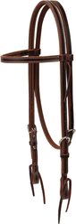 Weaver Equine Buffalo Leather Horse Browband Headstall, Burgundy