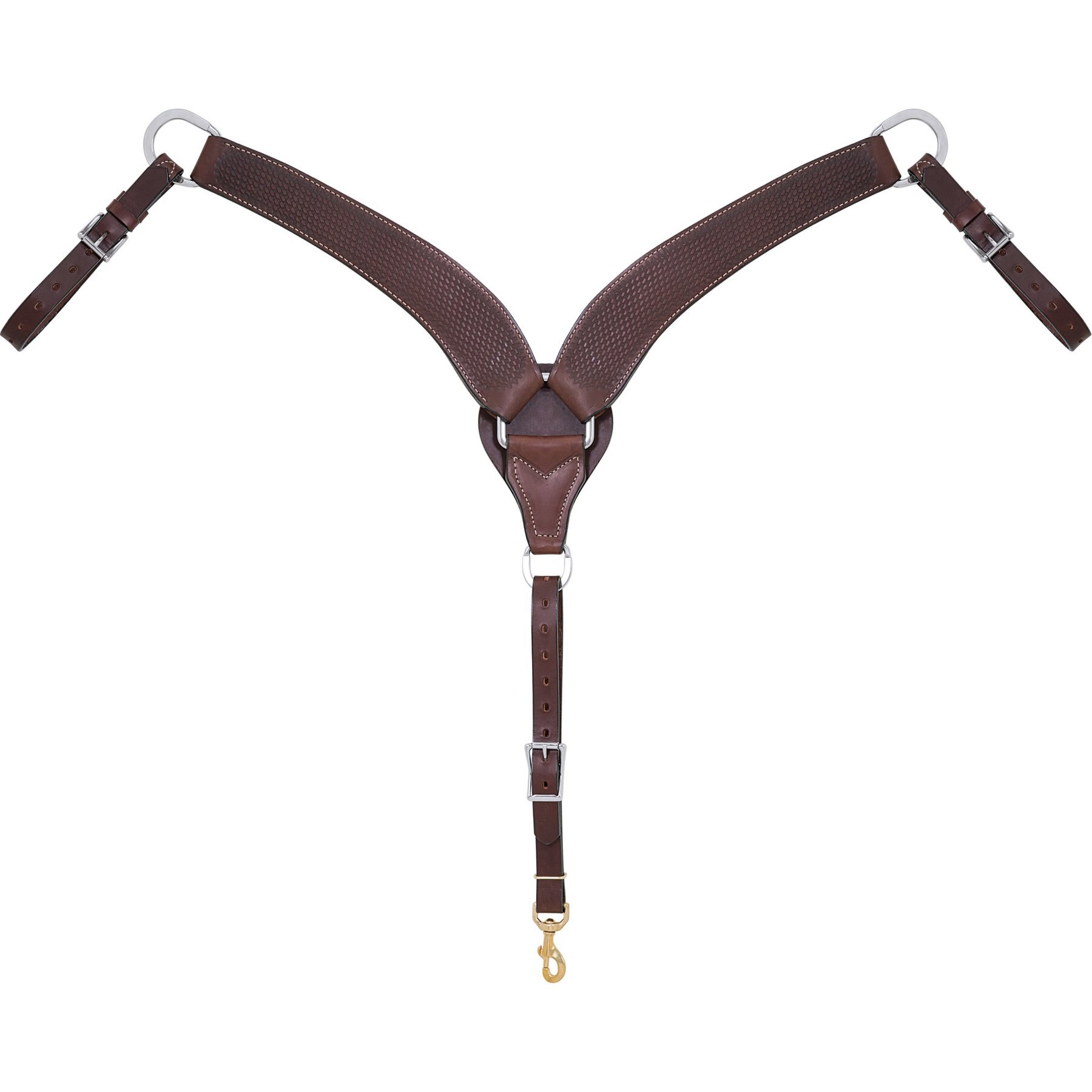 Weaver Equine Basin Cowboy Roper Horse Breast Collar, Brown