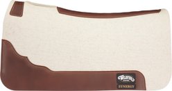 Weaver Equine Synergy Contoured Steam Pressed 100% Merino Wool Felt Performance Saddle Pad, Natural, 31-in x 32-in x 3/4-in slide 2 of 9