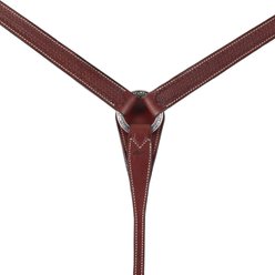 Weaver Equine Basin Cowboy Tapered Horse Breast Collar, Brown slide 2 of 9