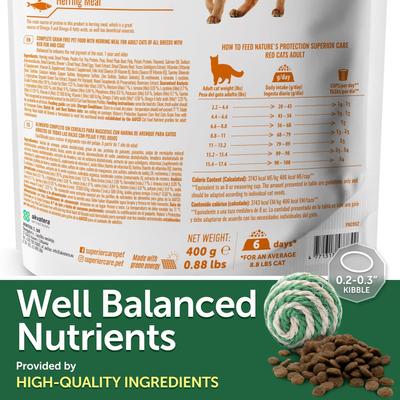 Show full view: Nature's Protection Superior Care Herring Grain-Free Adult Dry Cat Food, 14.08-oz bag slide 5 of 9