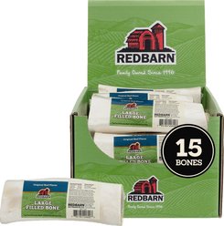 Redbarn Large Beef Filled Bones Dog Treats, case of 15