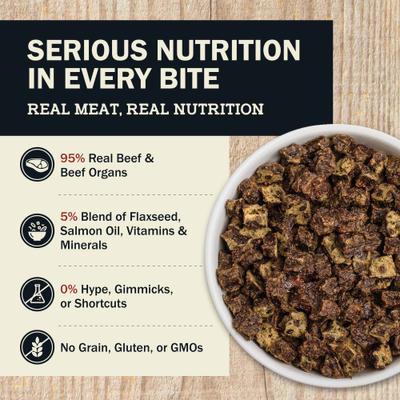 Show full view: Redbarn Powerfood Beef High Protein Grain-Free Gently Air Dried Dog Food, 2.5-oz bag slide 4 of 12