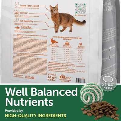 Show full view: Nature's Protection Superior Care Herring Grain-Free Adult Dry Cat Food, 3.3-lb bag slide 5 of 9