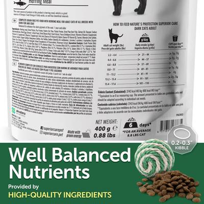 Show full view: Nature's Protection Superior Care Herring Grain-Free Adult Dry Cat Food, 14.08-oz bag slide 5 of 9