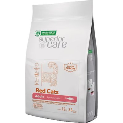 Nature's Protection Nature's Protection Superior Care Red Coat All Breeds Herring Dry Cat Food, 3.3-lb bag