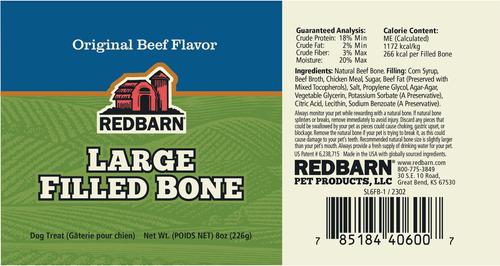 Show full view: Redbarn Large Beef Filled Bones Dog Treats, 6-in chew, 1 count slide 12 of 14
