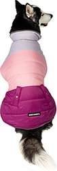 Eddie Bauer Flora Colorblock Puffer Dog Parka, Purple/Light Purple, X-Large