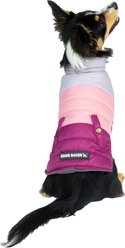 Eddie Bauer Flora Colorblock Puffer Dog Parka, Purple/Light Purple, Small