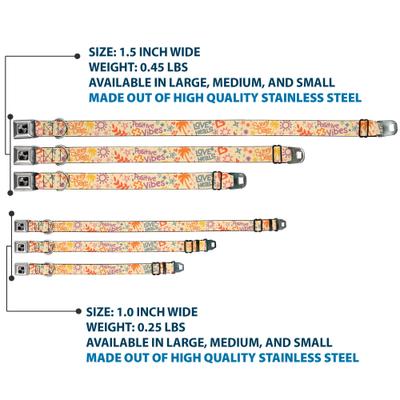 Show full view: Buckle-Down Summer Harmony Collage Dog Collar, Small: 13 to 17-in neck, 1.5-in wide slide 3 of 8