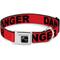 Show in main carousel: Buckle-Down Danger Text Dog Collar, Medium: 11 to 16.5-in neck, 1-in wide slide 1 of 8