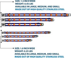 Buckle-Down Colorado Flags Dog Collar, Large: 20 to 31-in neck, 1.5-in wide slide 2 of 8