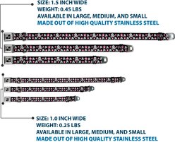 Buckle-Down Skulls Stars Dog Collar, Small: 13 to 17-in neck, 1.5-in wide slide 2 of 8