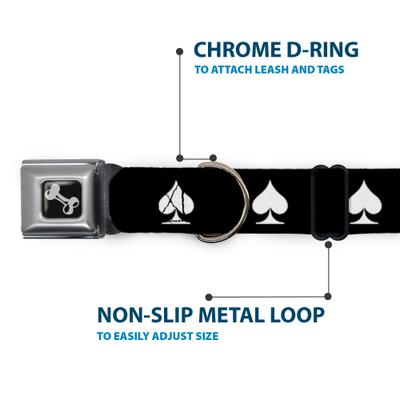 Show full view: Buckle-Down Spade Dog Collar, Large: 20 to 31-in neck, 1.5-in wide slide 6 of 9