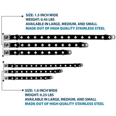 Show full view: Buckle-Down Spade Dog Collar, Large: 20 to 31-in neck, 1.5-in wide slide 4 of 9