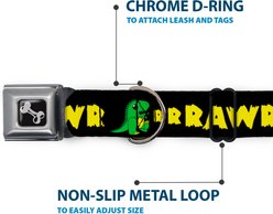Buckle-Down Rrrawr Dinosaur Dog Collar, Large: 15 to 24-in neck, 1-in wide slide 2 of 8