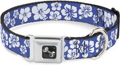 Buckle-Down Hibiscus Dog Collar, Large: 20 to 31-in neck, 1.5-in wide
