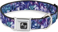 Buckle-Down Crystals Dog Collar, Large: 15 to 24-in neck, 1-in wide