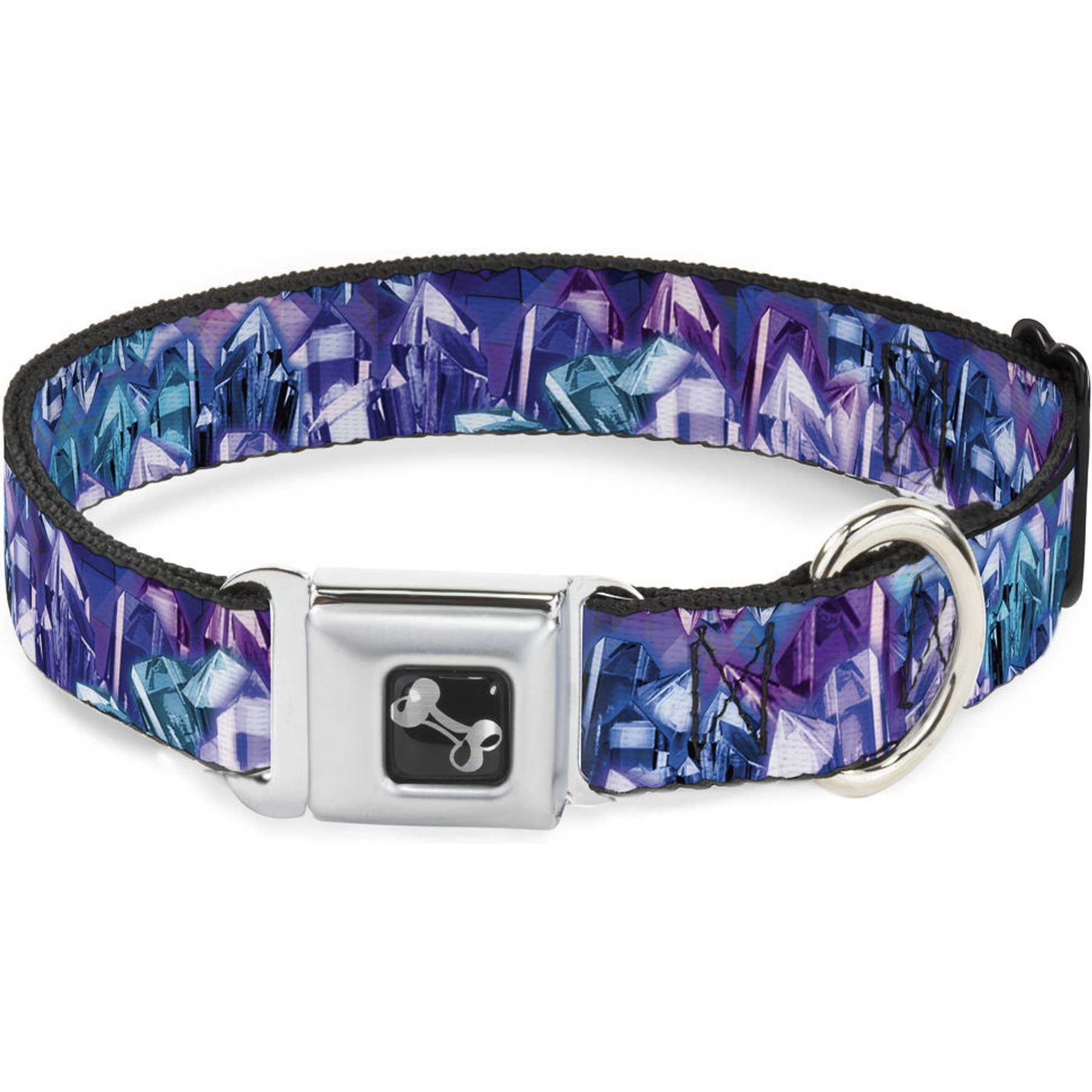 Buckle-Down Crystals Dog Collar, Small: 9.5 to 13-in neck, 1-in wide
