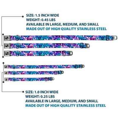 Show full view: Buckle-Down Crystals Dog Collar, Small: 9.5 to 13-in neck, 1-in wide slide 3 of 8