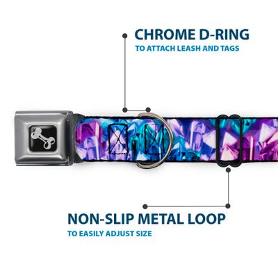 Show full view: Buckle-Down Crystals Dog Collar, Small: 9.5 to 13-in neck, 1-in wide slide 5 of 8